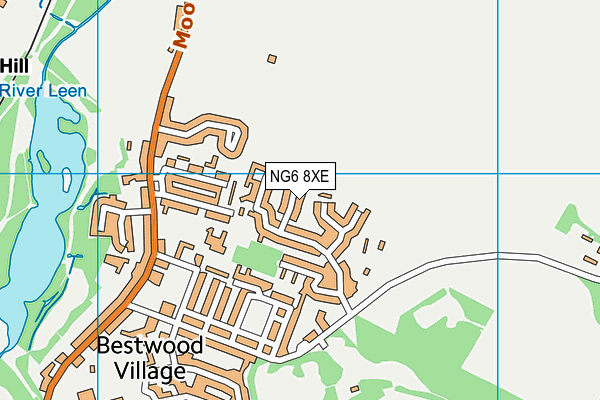 Hawthorne Primary and Nursery School map (NG6 8XE) - OS VectorMap District (Ordnance Survey)
