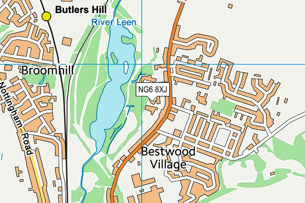 Map of BUTTERS HOLDINGS LIMITED at district scale