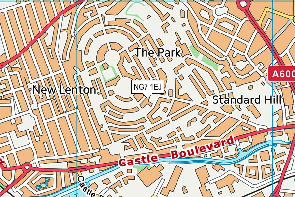 NG7 1EJ map - OS VectorMap District (Ordnance Survey)