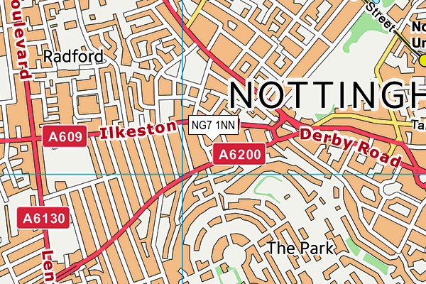 NG7 1NN map - OS VectorMap District (Ordnance Survey)