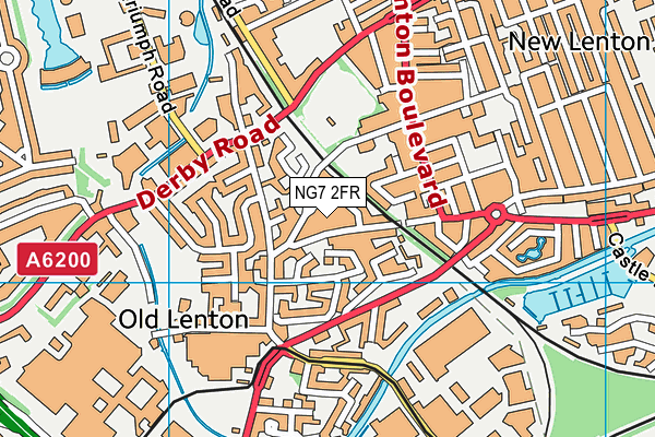 NG7 2FR map - OS VectorMap District (Ordnance Survey)