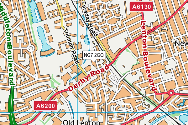 NG7 2GQ map - OS VectorMap District (Ordnance Survey)