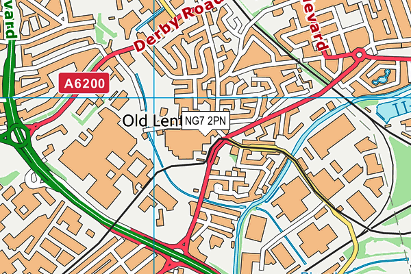 NG7 2PN map - OS VectorMap District (Ordnance Survey)