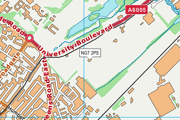 Highfields Park map (NG7 2PS) - OS VectorMap District (Ordnance Survey)
