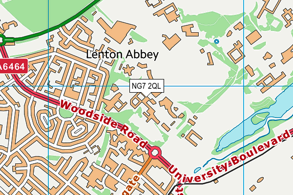 NG7 2QL map - OS VectorMap District (Ordnance Survey)