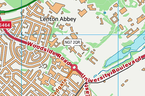 NG7 2QR map - OS VectorMap District (Ordnance Survey)