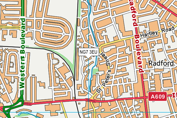 NG7 3EU map - OS VectorMap District (Ordnance Survey)