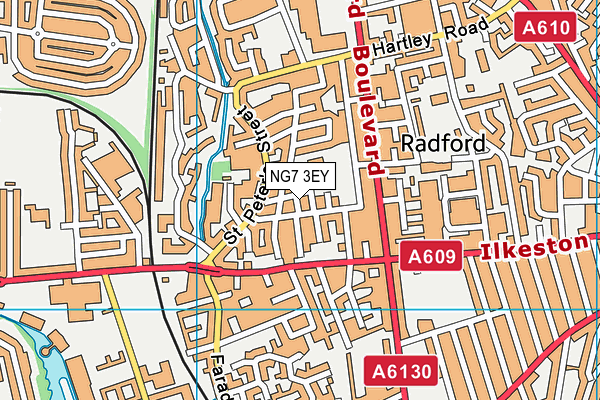 NG7 3EY map - OS VectorMap District (Ordnance Survey)