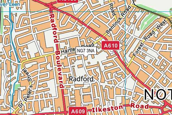 NG7 3NA map - OS VectorMap District (Ordnance Survey)