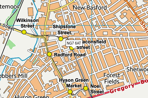 Map of NOTTINGHAM CLIMBING COMPANY LIMITED at district scale