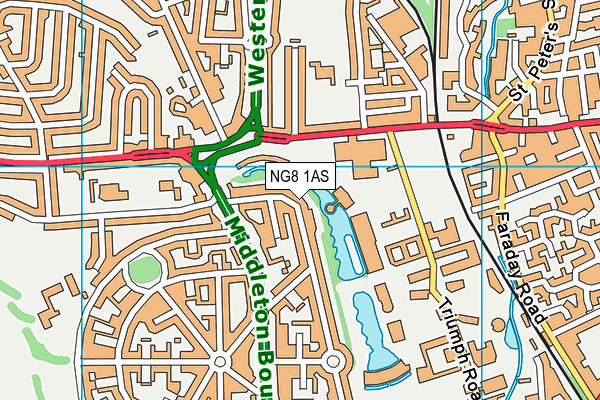 NG8 1AS map - OS VectorMap District (Ordnance Survey)