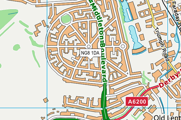 NG8 1DA map - OS VectorMap District (Ordnance Survey)