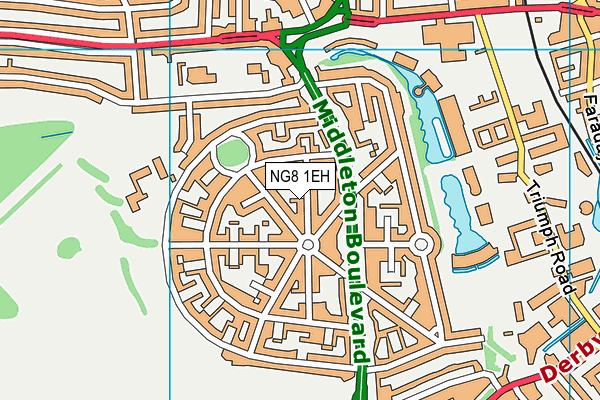 NG8 1EH map - OS VectorMap District (Ordnance Survey)