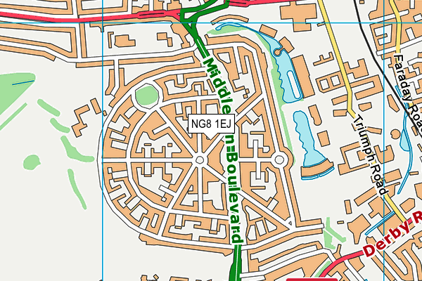 NG8 1EJ map - OS VectorMap District (Ordnance Survey)
