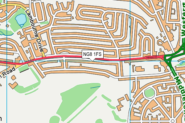 NG8 1FS map - OS VectorMap District (Ordnance Survey)