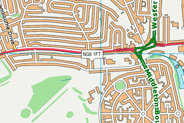 NG8 1FT map - OS VectorMap District (Ordnance Survey)