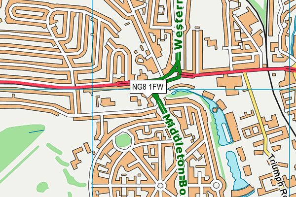 Map of ACORN WINDOWS (NOTTINGHAM) LIMITED at district scale