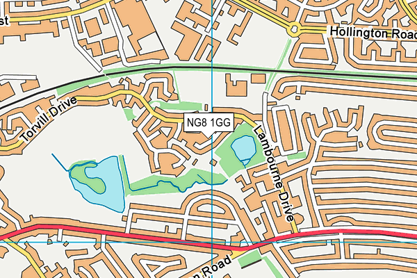 NG8 1GG map - OS VectorMap District (Ordnance Survey)
