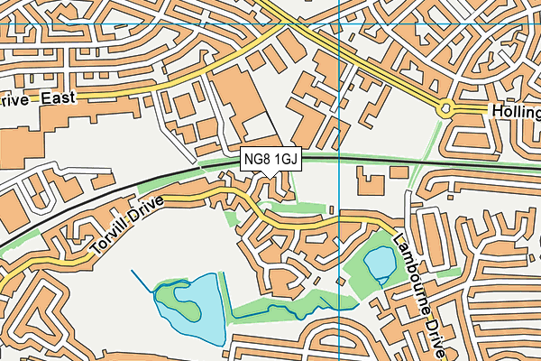 NG8 1GJ map - OS VectorMap District (Ordnance Survey)
