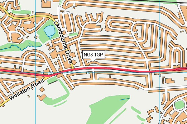 NG8 1GP map - OS VectorMap District (Ordnance Survey)