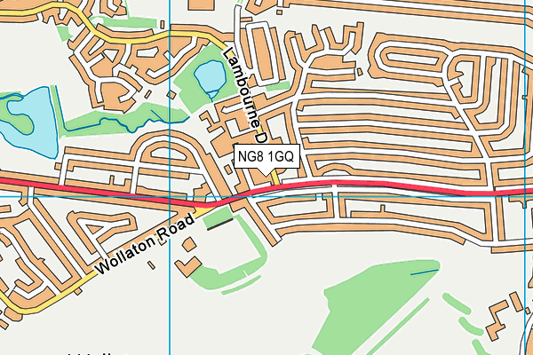 NG8 1GQ map - OS VectorMap District (Ordnance Survey)