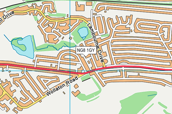 NG8 1GY map - OS VectorMap District (Ordnance Survey)