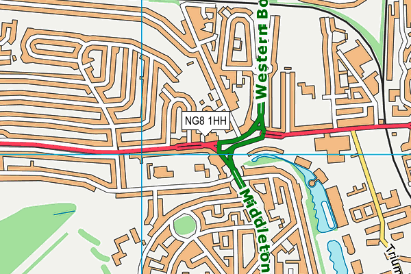 NG8 1HH map - OS VectorMap District (Ordnance Survey)