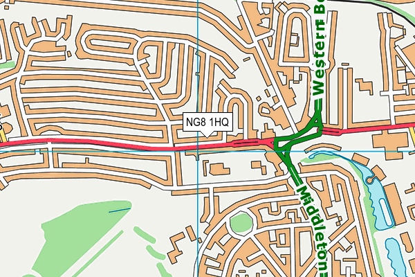 NG8 1HQ map - OS VectorMap District (Ordnance Survey)