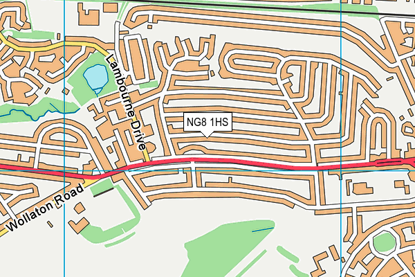 NG8 1HS map - OS VectorMap District (Ordnance Survey)