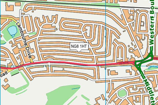 NG8 1HT map - OS VectorMap District (Ordnance Survey)