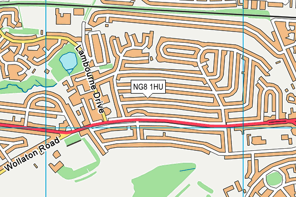 NG8 1HU map - OS VectorMap District (Ordnance Survey)