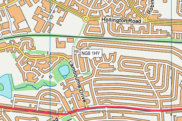 NG8 1HY map - OS VectorMap District (Ordnance Survey)