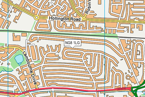 NG8 1LG map - OS VectorMap District (Ordnance Survey)