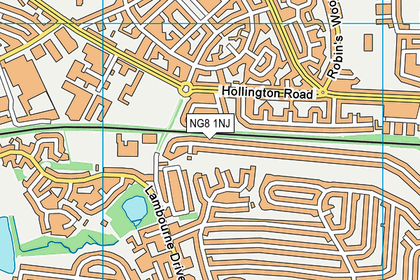 NG8 1NJ map - OS VectorMap District (Ordnance Survey)