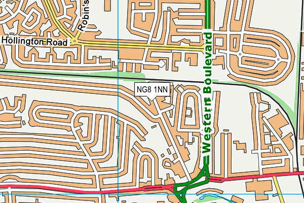 NG8 1NN map - OS VectorMap District (Ordnance Survey)