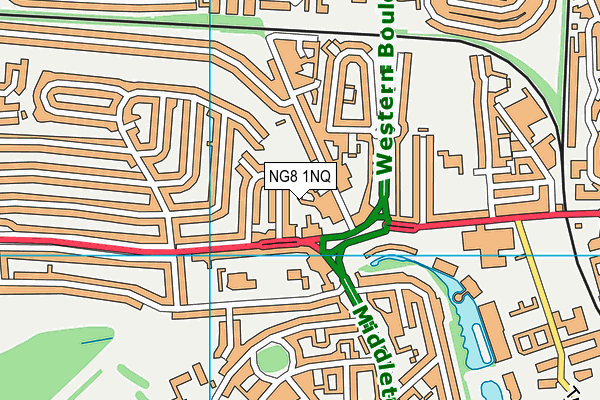 NG8 1NQ map - OS VectorMap District (Ordnance Survey)