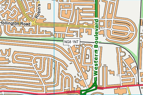 NG8 1NT map - OS VectorMap District (Ordnance Survey)