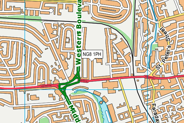 NG8 1PH map - OS VectorMap District (Ordnance Survey)