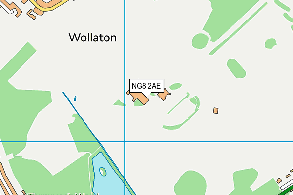 NG8 2AE map - OS VectorMap District (Ordnance Survey)