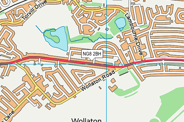 NG8 2BH map - OS VectorMap District (Ordnance Survey)