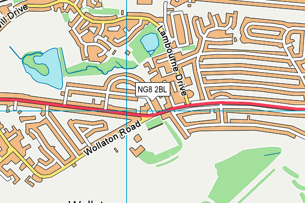 NG8 2BL map - OS VectorMap District (Ordnance Survey)