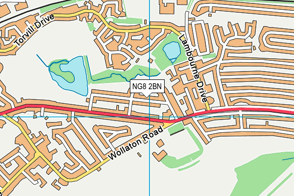 NG8 2BN map - OS VectorMap District (Ordnance Survey)