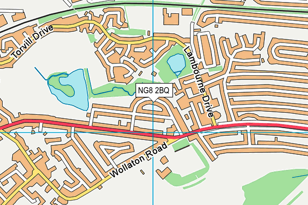 NG8 2BQ map - OS VectorMap District (Ordnance Survey)