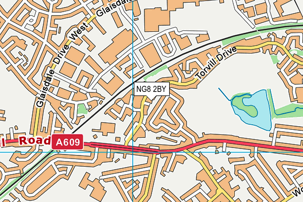 NG8 2BY map - OS VectorMap District (Ordnance Survey)