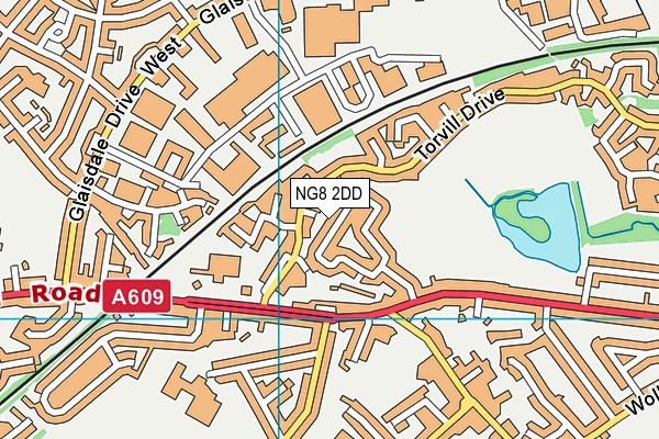 NG8 2DD map - OS VectorMap District (Ordnance Survey)