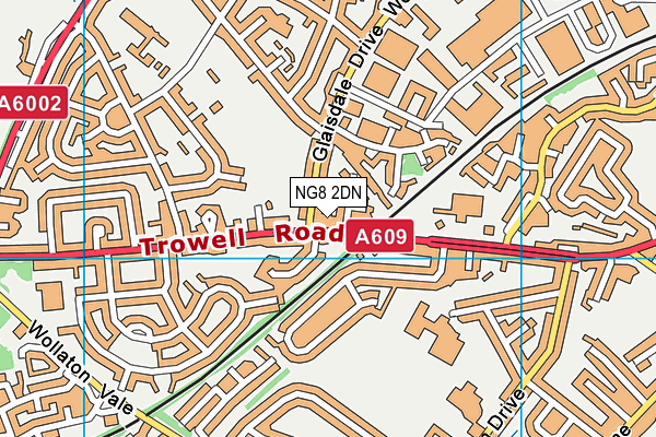 NG8 2DN map - OS VectorMap District (Ordnance Survey)