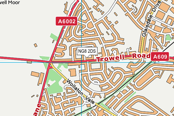 NG8 2DS map - OS VectorMap District (Ordnance Survey)