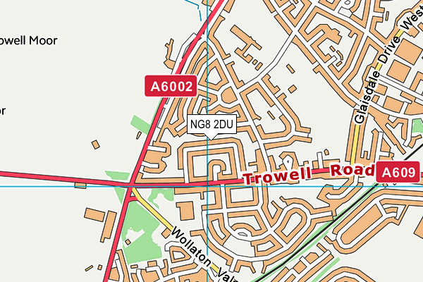 NG8 2DU map - OS VectorMap District (Ordnance Survey)