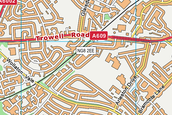 NG8 2EE map - OS VectorMap District (Ordnance Survey)