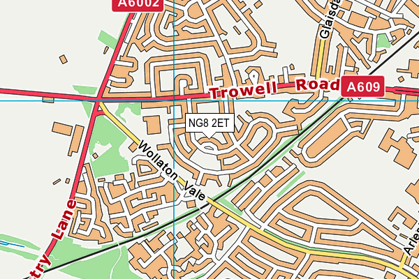 NG8 2ET map - OS VectorMap District (Ordnance Survey)